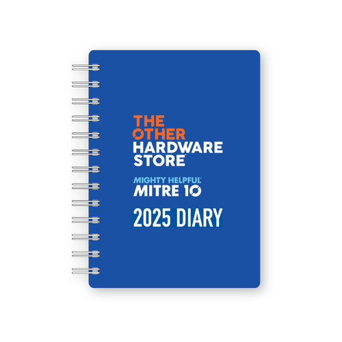 Mitre 10 A4 Hard Cover Diary