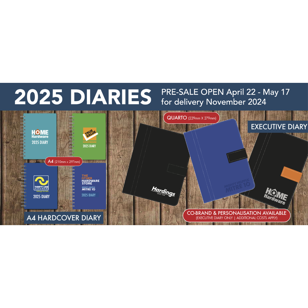 Pre-order 2025 Diaries